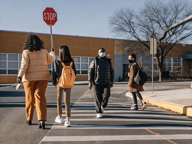 Image for Pedestrian safety: school zones: speed limits.