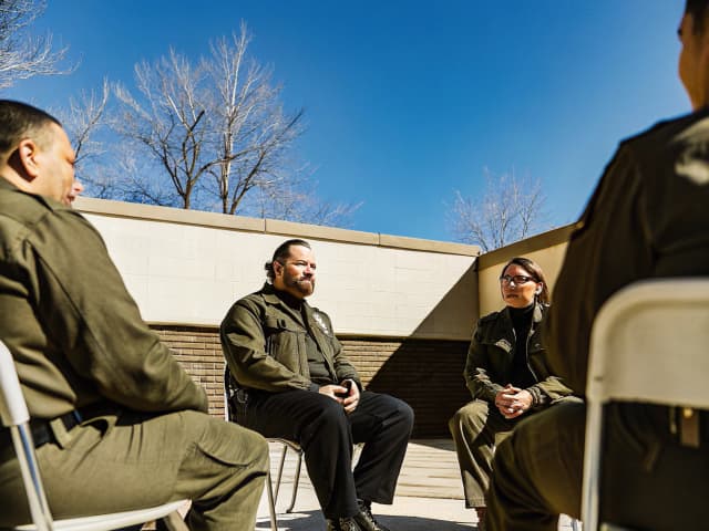 Image for Peace officers: confidential communications: exceptions: group peer support services.