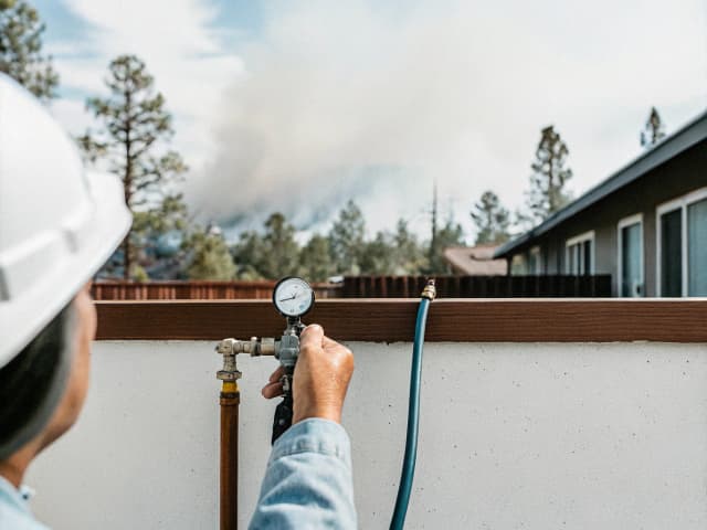 Image for Water: Urban Water Community Drought Relief program: Small Community Drought Relief program: high fire hazard and very high fire hazard severity zones.